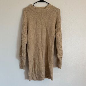 a new day Tan Cowl Neck Sweater Dress